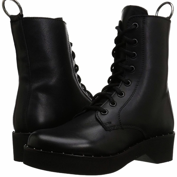 Steve Madden Shoes - Sold !  Steve Madden rocco combat leather boots